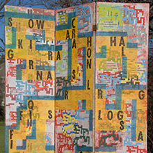 Sanzi Kermes, bi-fold room divider