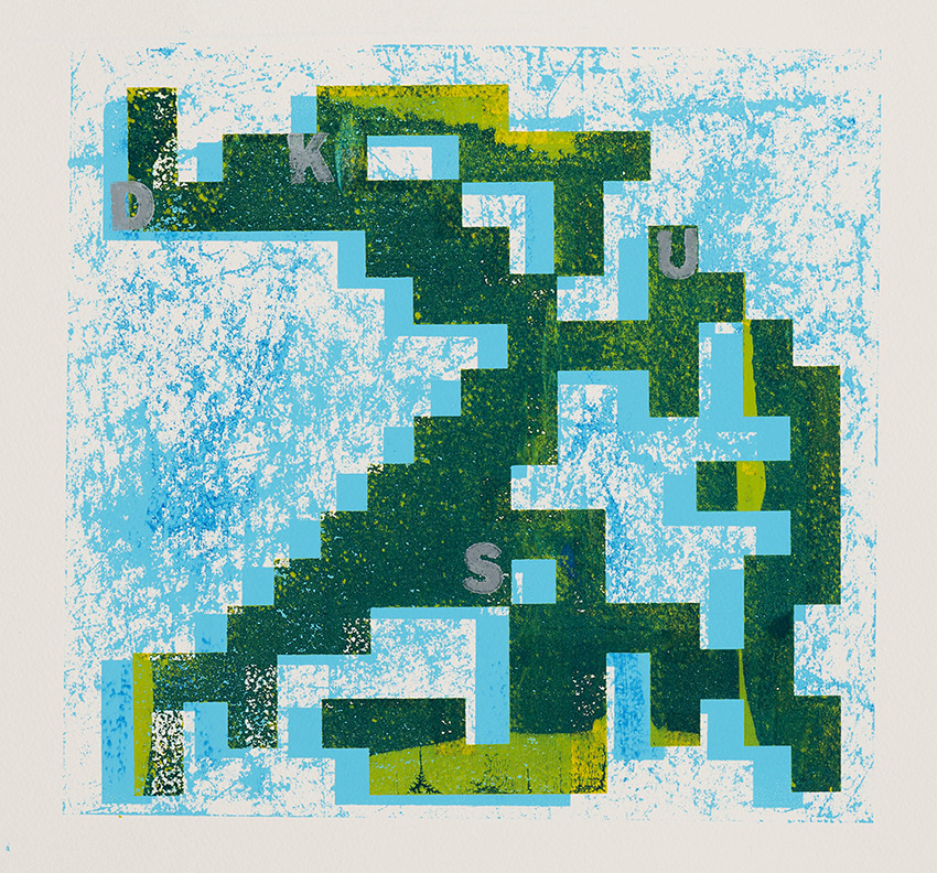 Sanzi Kermes, Scrabble Prints, Dusk