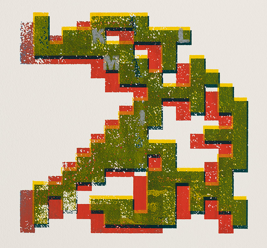 Sanzi Kermes, Scrabble Prints, MILK