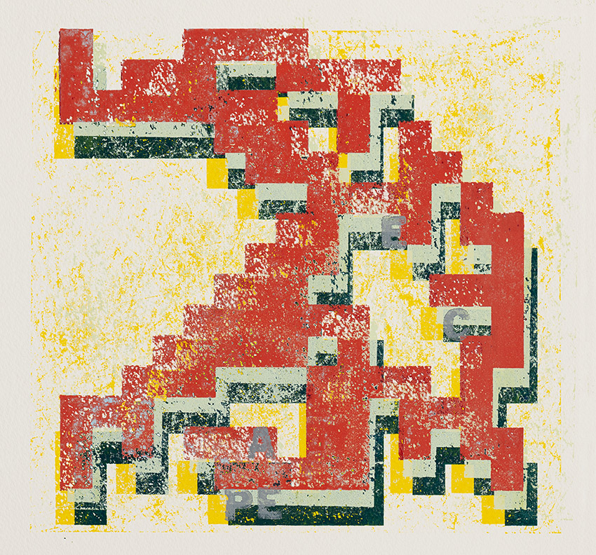 Sanzi Kermes, Scrabble Prints, PEACE