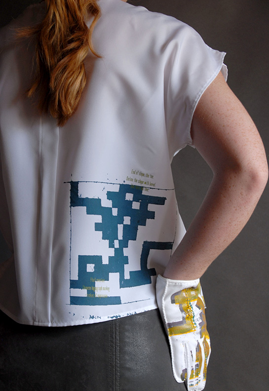 Sanzi Kermes, Textiles, Scoop Blouse back