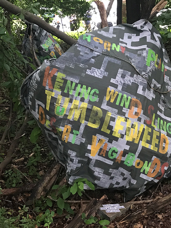 Sanzi Kermes,  Whirling dervishes Frenetic tumbling thistle Abrupt finale
