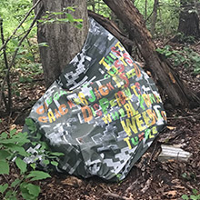 Sanzi Kermes, Tumbleweed Installation On The Path