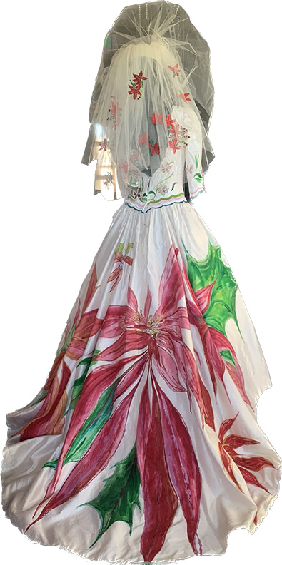 Sanzi Kermes,  Wedding Dress, Cuetlaxochitl